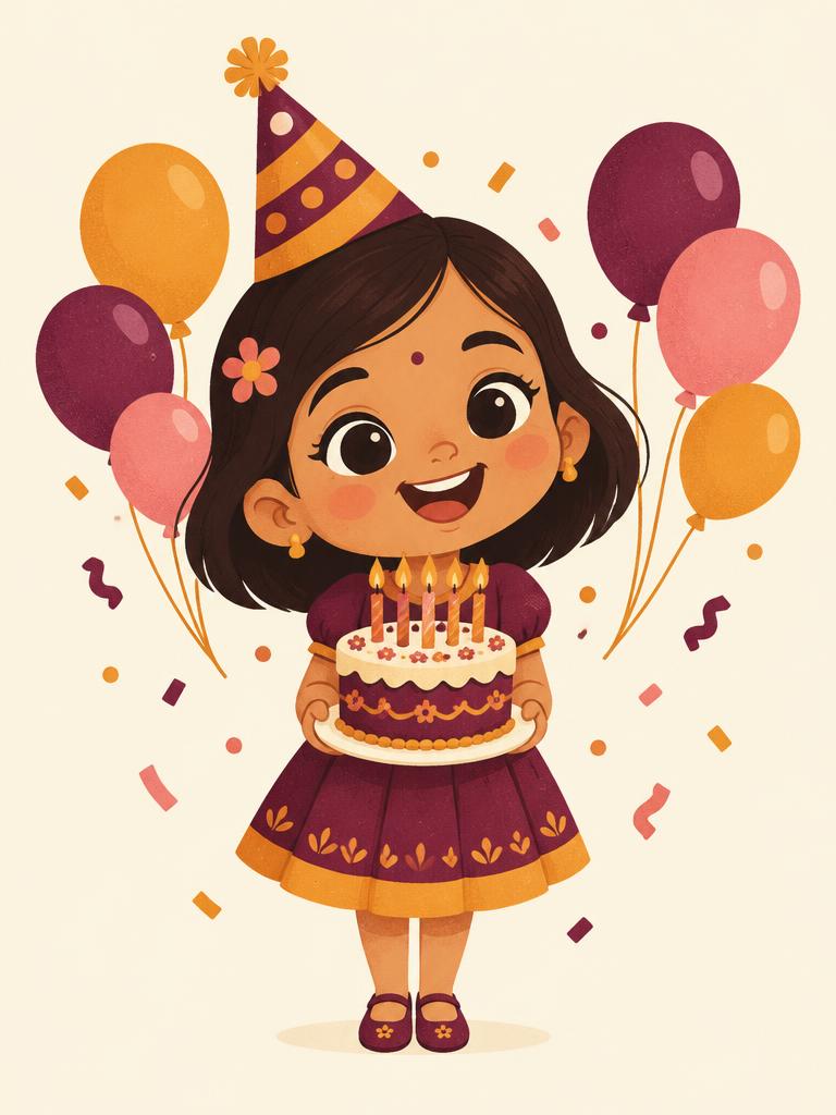 Caricature birthday video invite